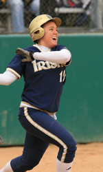 Notre Dame Softball Wins First Game Of Season Over Auburn In 3-2 Thrilling Fashion Sophomore Erin Glasco drilled the game-winning three-run home run in the fifth inning