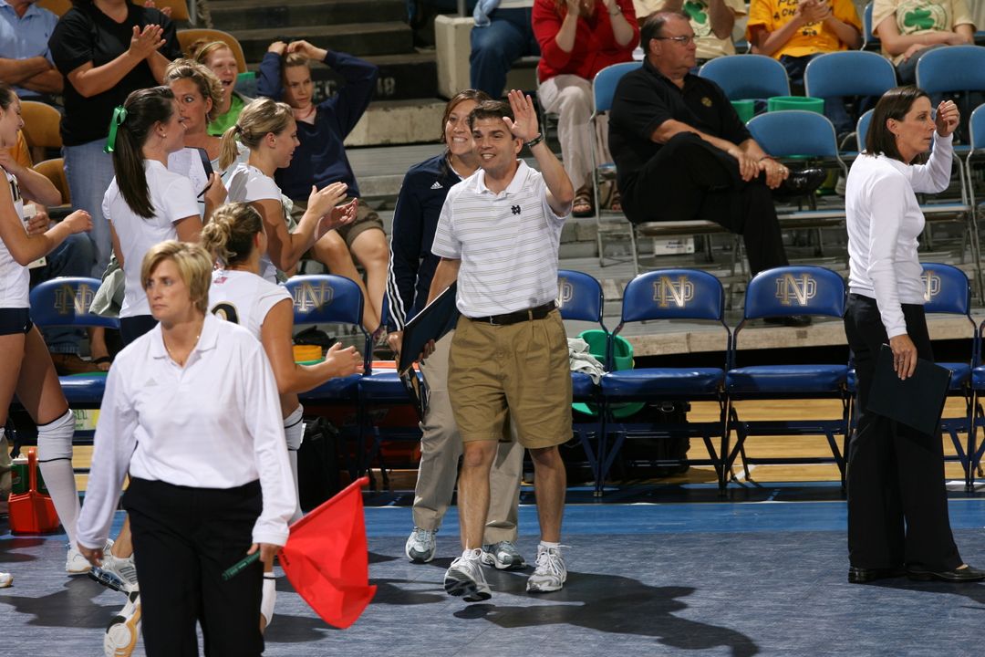 Greg Smith spent three seasons with the Notre Dame volleyball team.