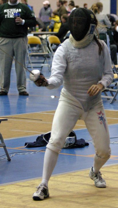 Senior Andrea Ament rallied from an 8-1 deficit in the gold-medal bout to win the MFC title in women's foil on Sunday in the Joyce Center.