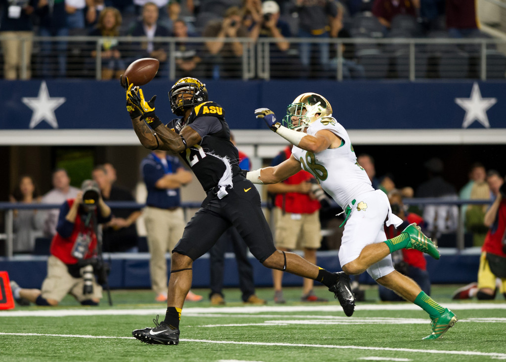 Notre Dame vs. #22/24 Arizona State (USATSI)