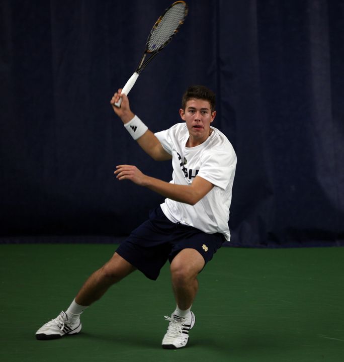 Blas Moros clinched the win for the Irish with a victory at No. 6 singles.