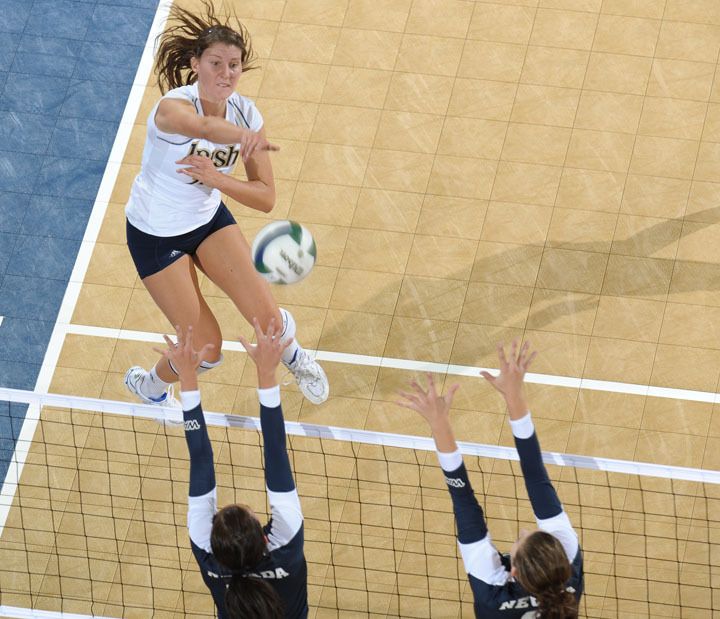 Freshman Kristen Dealy had nine kills and seven digs in a 3-1 win over Nevada on Saturday.