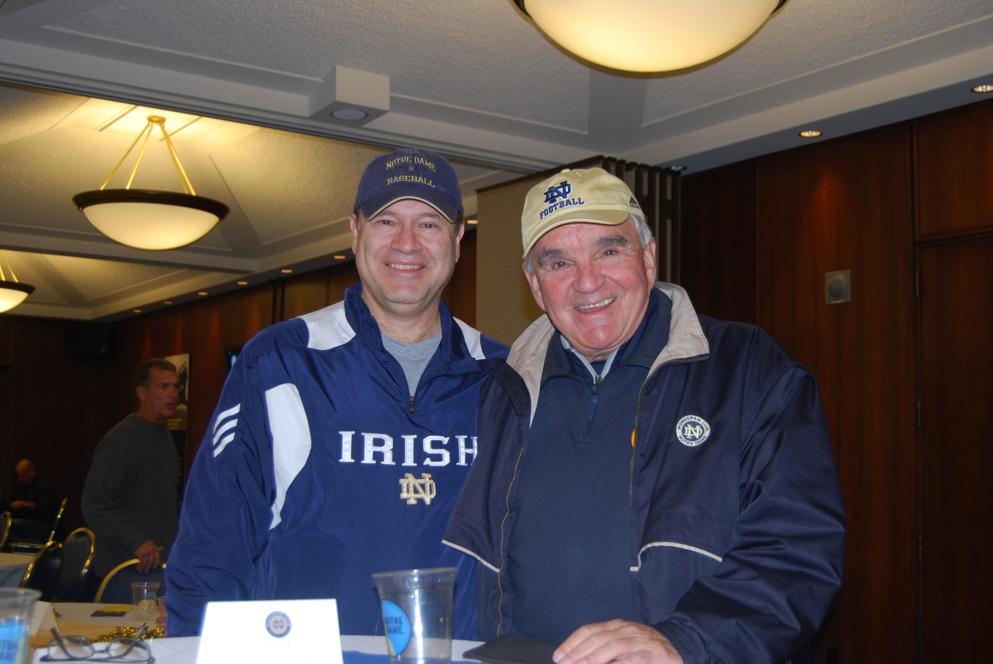 Monogram Club Musings: Western Michigan Edition Monogram Club board members Dick Nussbaum '74, '77 (left) and Marty Allen '58 (right)