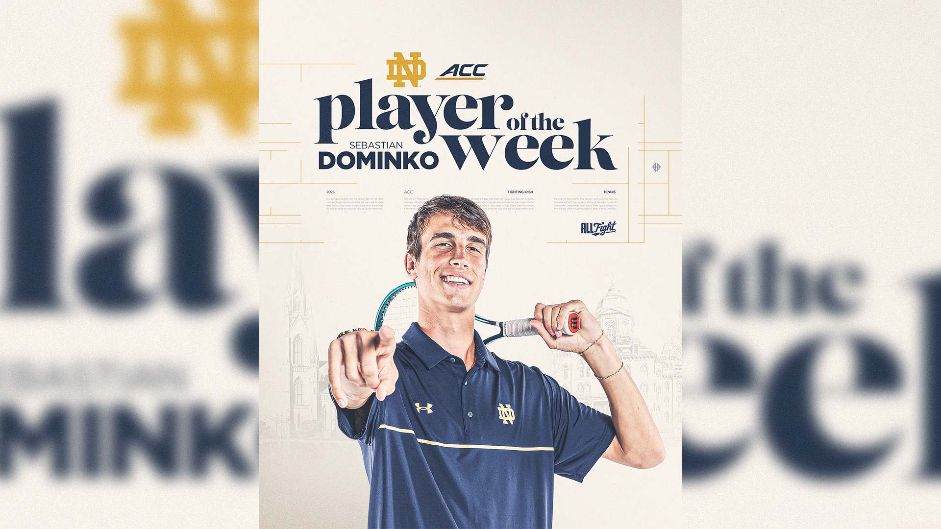 Dominko Named ACC Player of the Week Dominko Named ACC Player of the Week