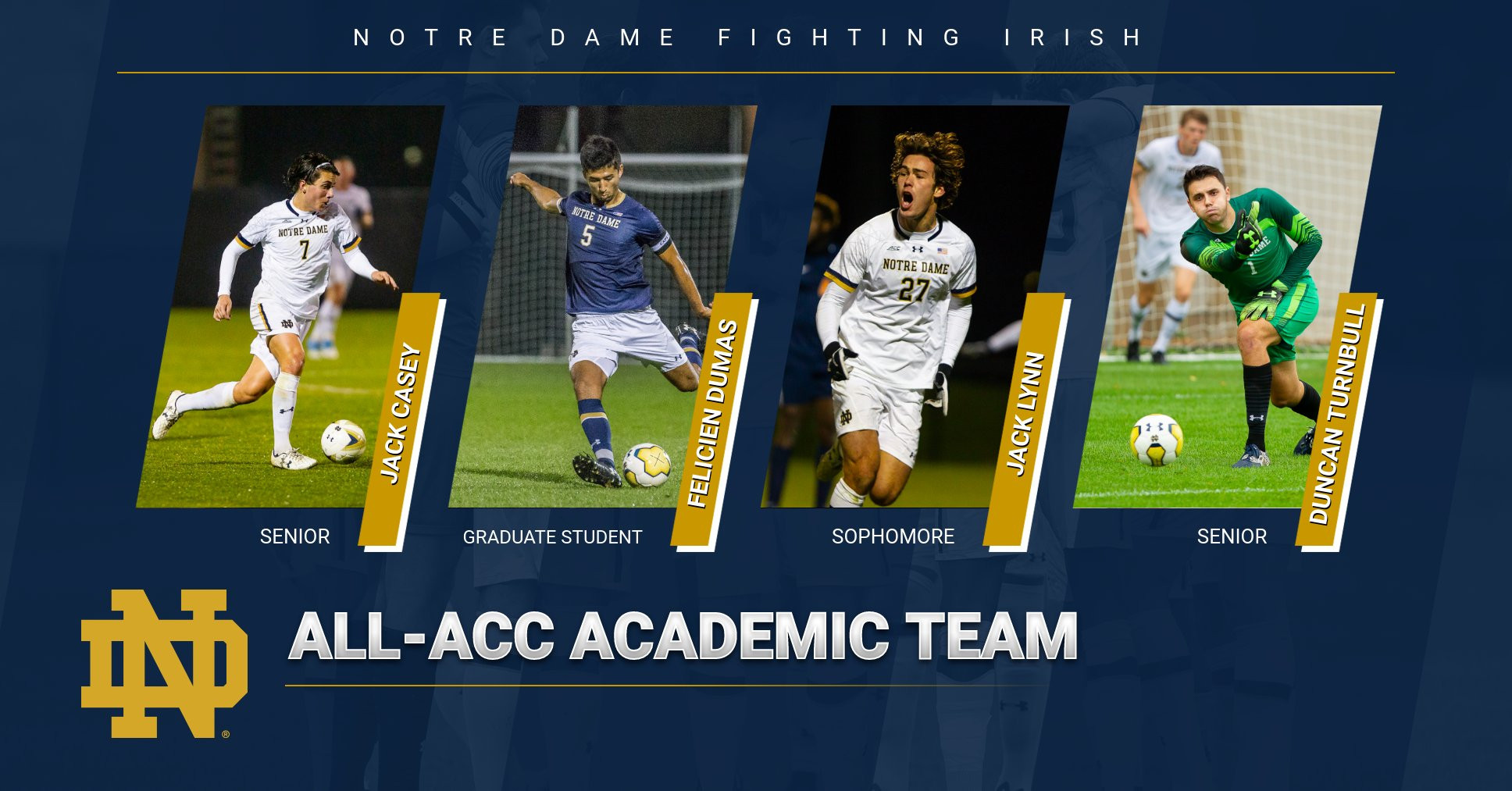 Irish Place Four On All-ACC Academic Team Irish Place Four On All-ACC Academic Team