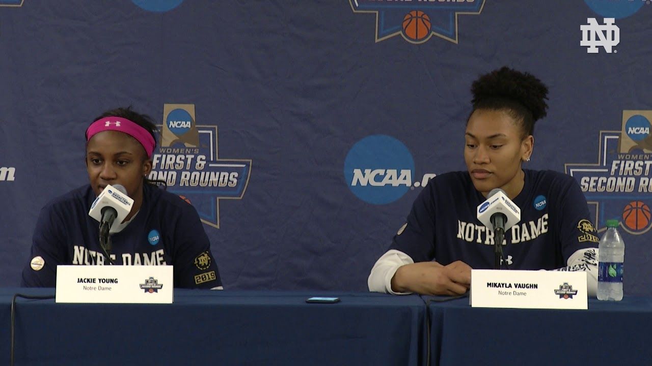 @ndwbb | Player Press Conference - NCAA Tournament Media Day 2 (2019)
