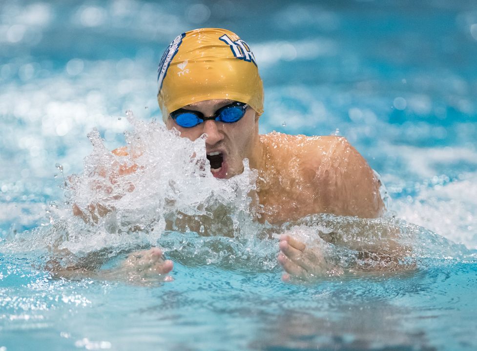 John Williamson- school record holder in the 200 fly - looks to led the Irish to victory Saturday.