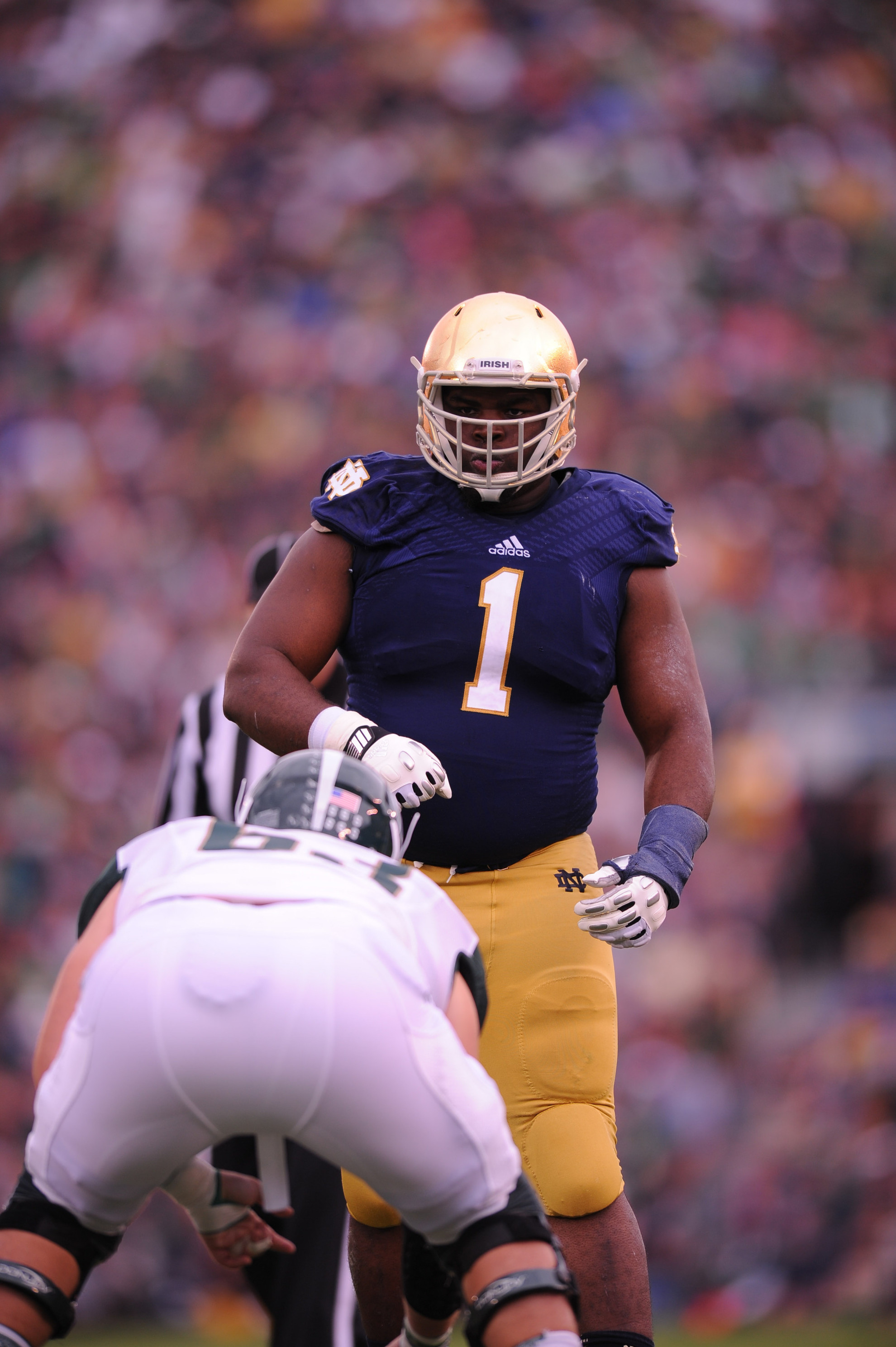 Rough Road to Success Notre Dame defensive lineman Louis Nix III.