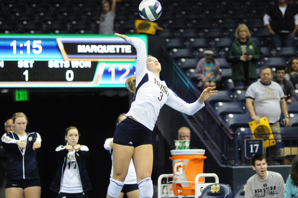 Notre Dame Volleyball vs Maquette on 09-29-2012