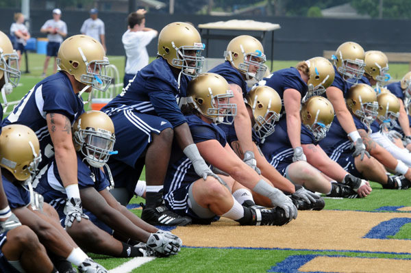 Football Practice Update – Aug. 13 Irish continue pre-season practice with their first two-a-day Thursday, August 13th.
