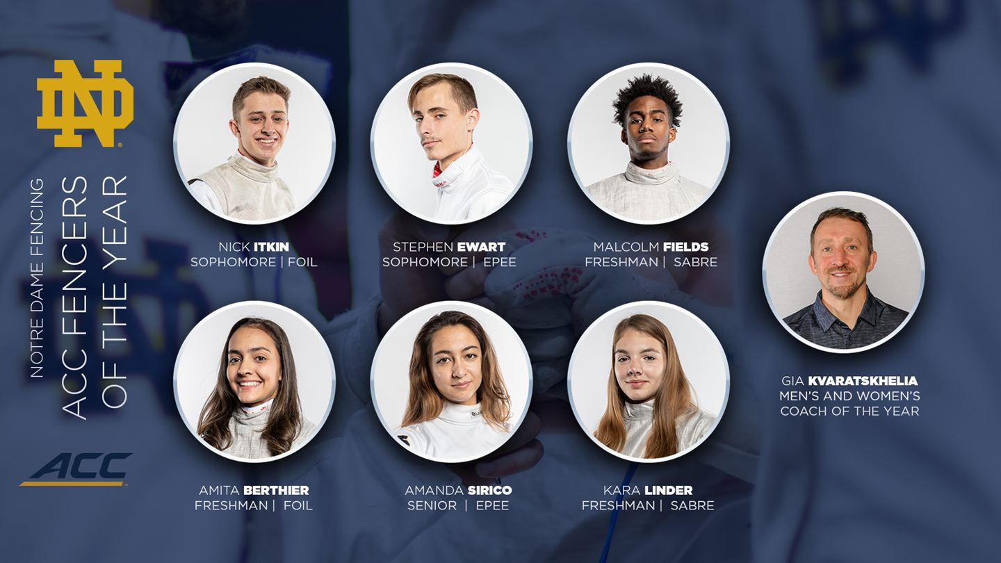 Irish Sweep ACC Fencer of the Year Honors Irish Sweep ACC Fencer of the Year Honors