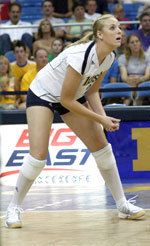 Freshman OH Mallorie Croal led Notre Dame with a collegiate-high 19 kills against LSU.