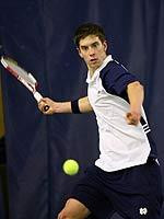 #11 Notre Dame Upends #13 Florida State 5-2 Ryan Keckley lost just one game in doubles and then upset #76 Maciek Sykut in singles.