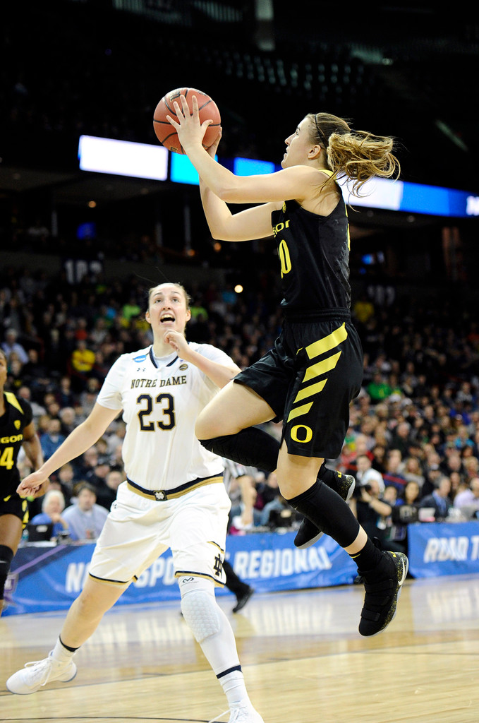 NCAA Elite Eight: ND WBB vs. Oregon (USATSI)