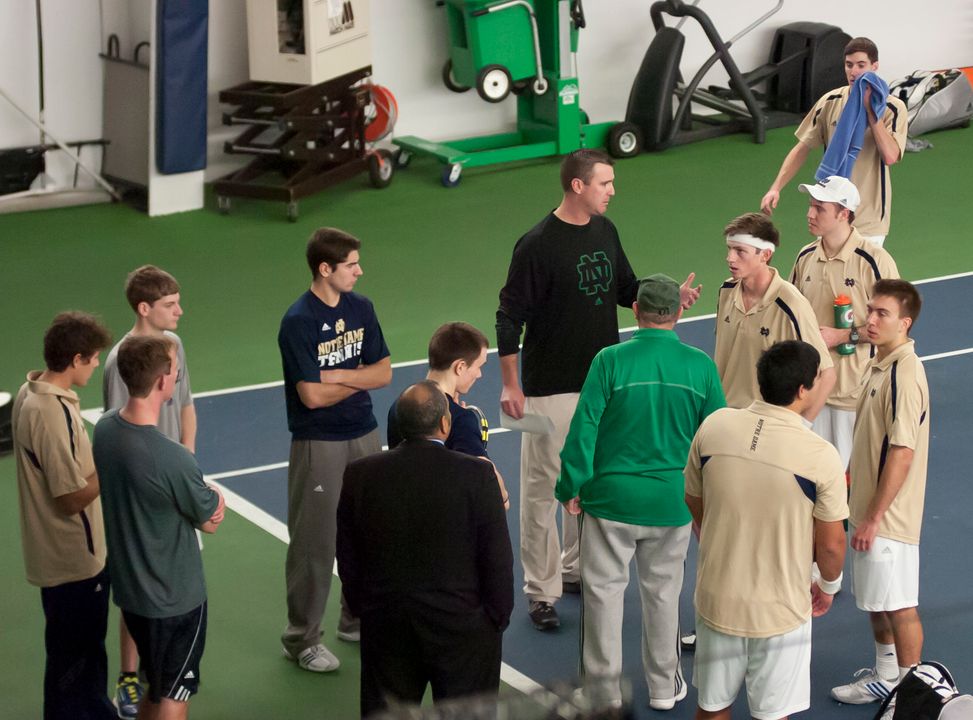 Notre Dame Men's Tennis vs Michigan on 02-16-2013