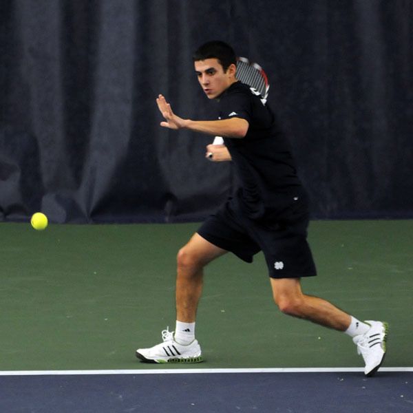 Daniel Stahl and the Irish will play home matches this weekend versus USF and Illinois.