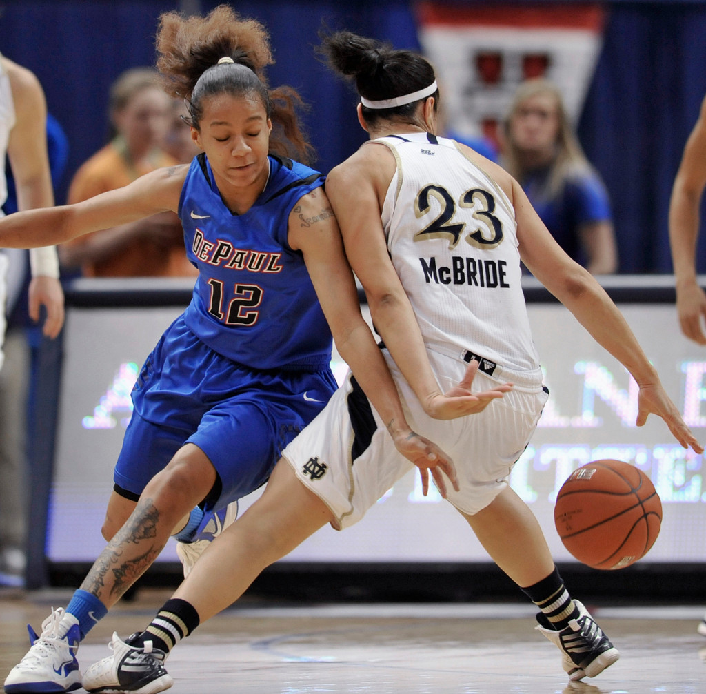 No. 3 Notre Dame Rolls Past No. RV/23 DePaul, 69-54 (AP)