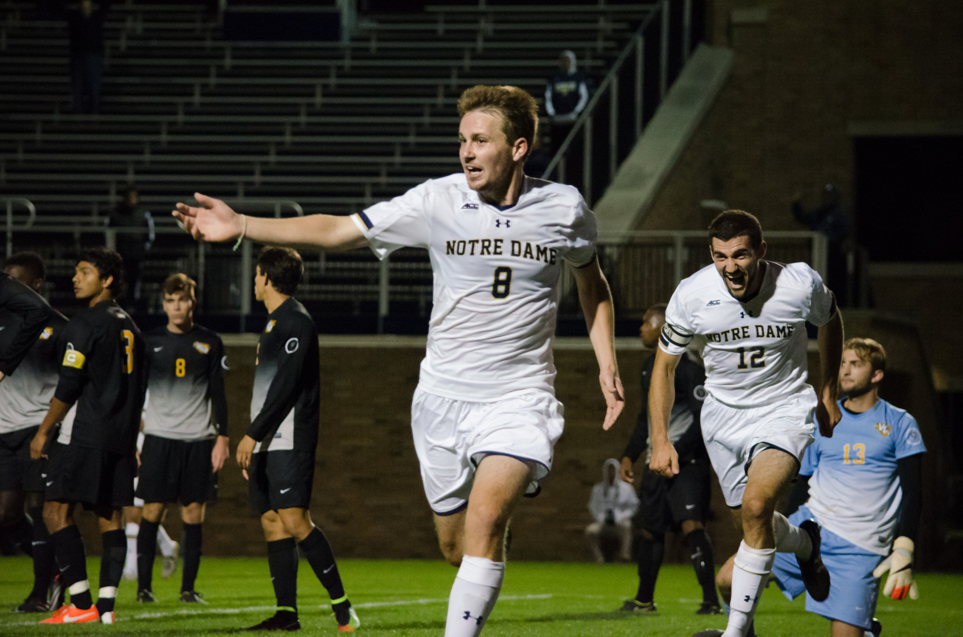 Fighting Irish Know How To Stay Fit And Focused Nick Besler celebrates his golden goal in the 1-0 win over VCU on Sept. 30.