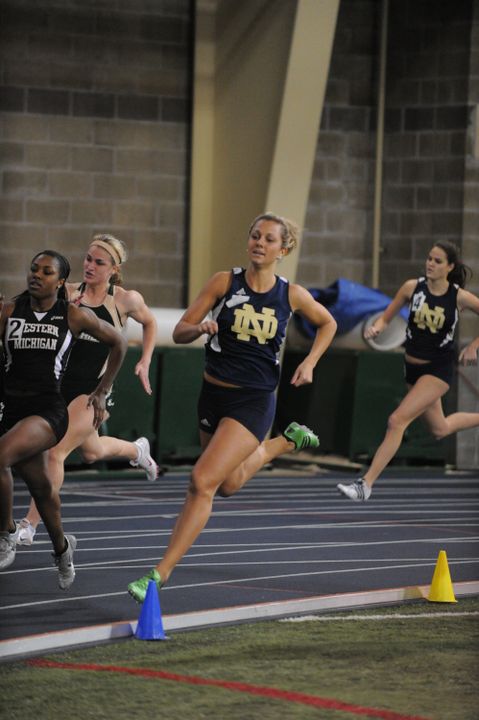 Senior Maddie Buttinger finished second in the pentathlon on Saturday.