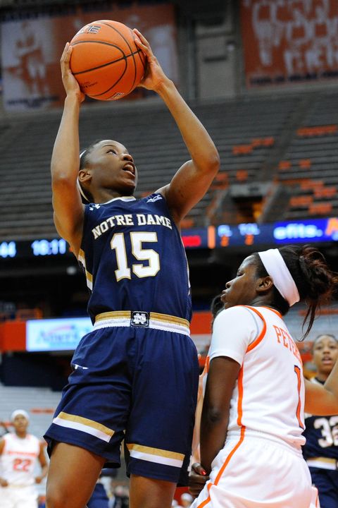 Sophomore guard Lindsay Allen scored a (then) career-high 16 points in Notre Dame's 79-52 win over Miami last year at Purcell Pavilion.