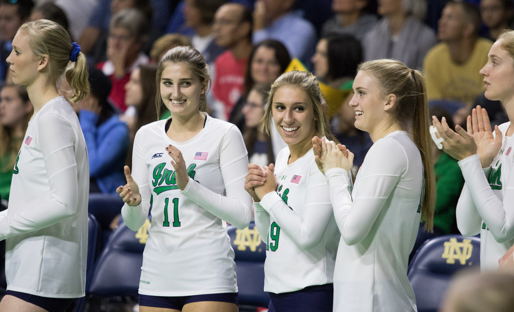 Notre Dame Volleyball vs. No. 8 UNC