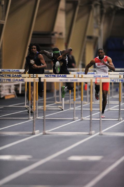 Junior Jarrod Buchanon is one of four Irish sprinters that will compete at Grand Valley State Friday night.