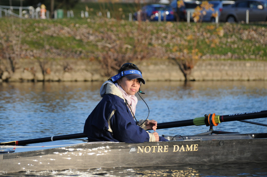 Senior Rachael Louie helped the Irish to their eighth straight BIG EAST Championship, guiding the second varsity eight to the gold medal