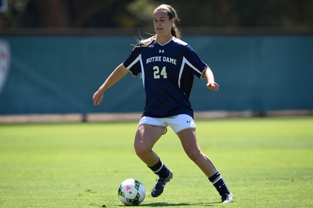 Junior defender/tri-captain Katie Naughton scored her third goal of the season in the 44th minute and #19/13 Notre Dame made it stand up for a 1-0 win over Baylor on Friday night at Alumni Stadium.