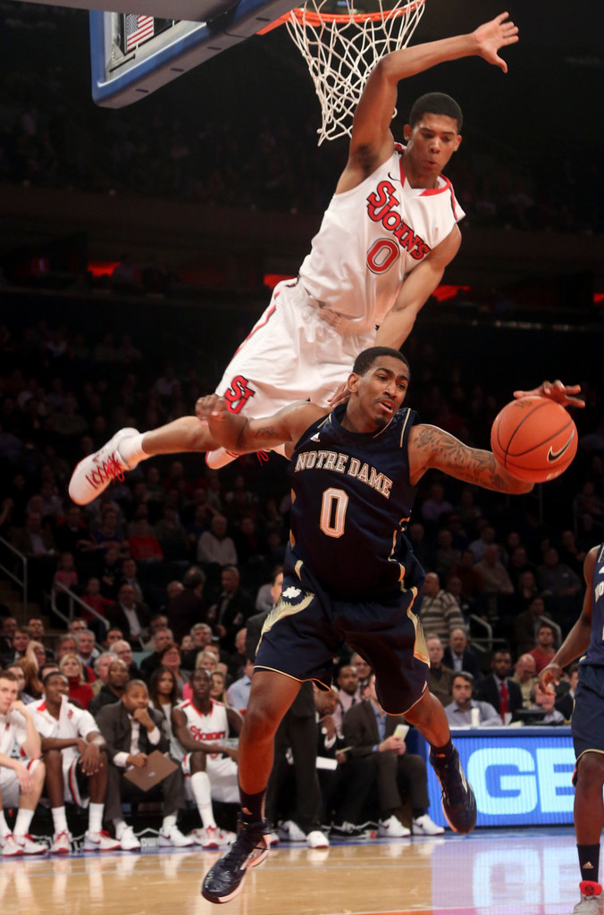 No. 20 Irish Fall to St. John's in NY, 67-63 (AP)