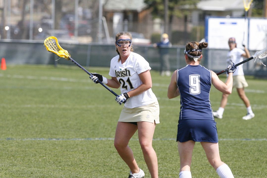 Shannon Burke was named womenslacrosse.com's defensive player of the week for helping lead Notre Dame to its first-ever BIG EAST Championship.