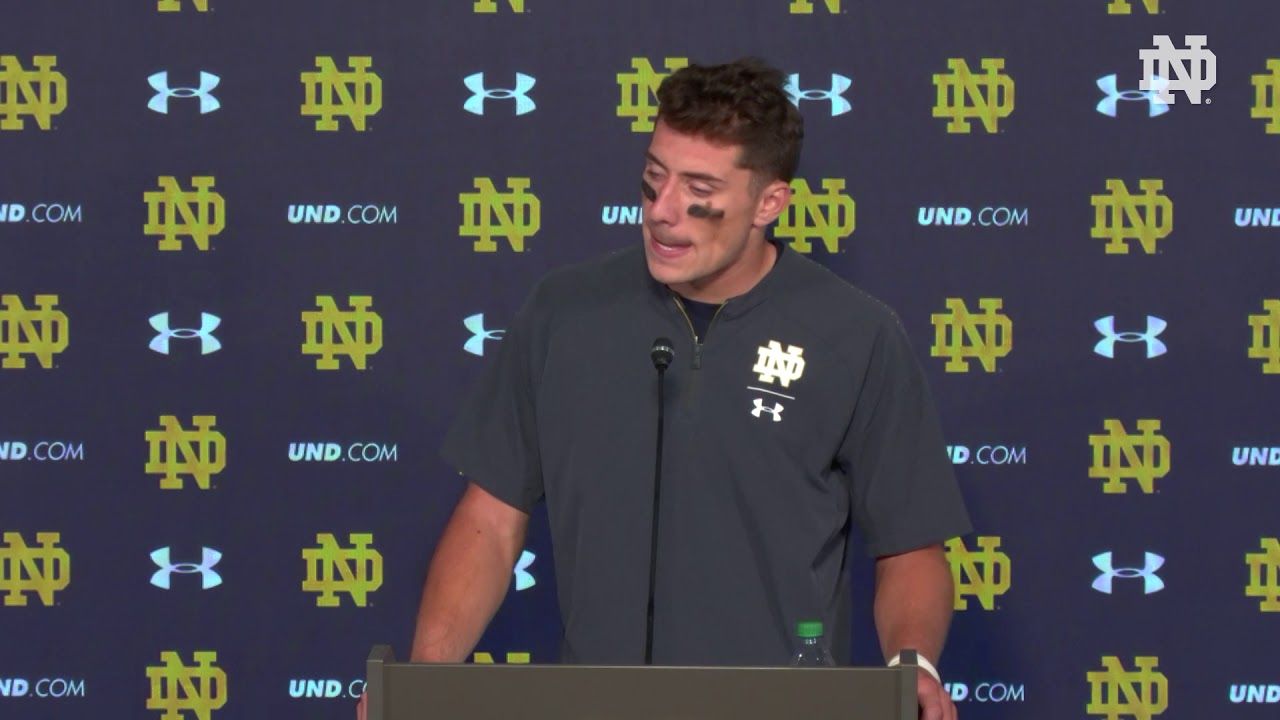 @NDFootball | Ian Book Post-Game Press Conference vs. Pittsburgh (2018)