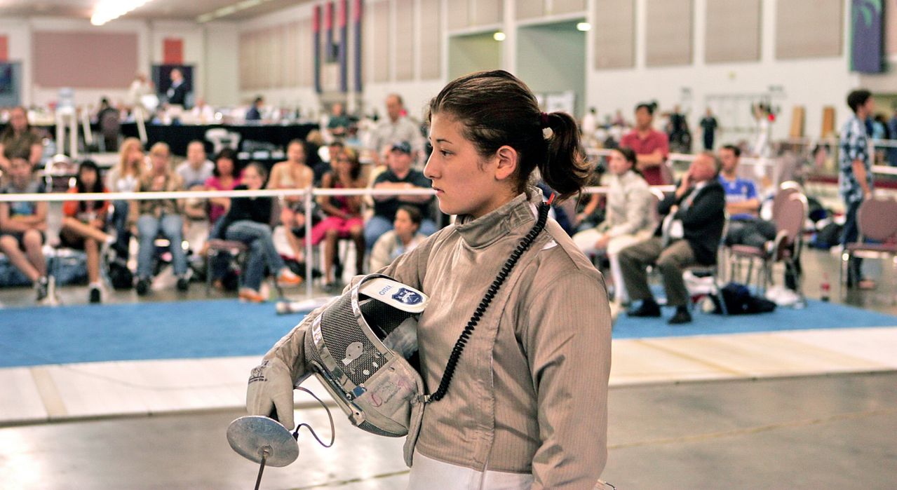 Lian Osier paced the women's sabre at the St. John's Duals, finishing with a record of 9-6.
