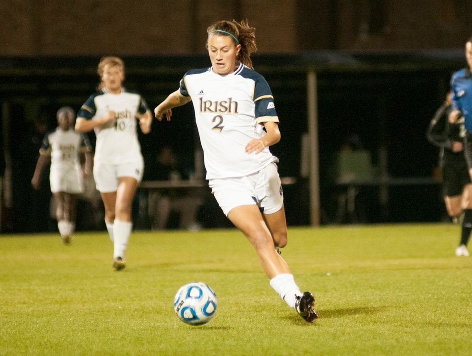 Junior midfielder Mandy Laddish picked up the primary assist on the final Notre Dame goal in Friday's 3-1 win over Milwaukee