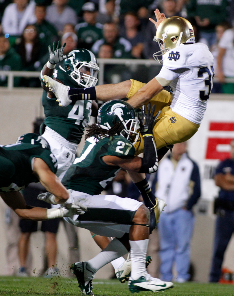 Irish Upset #10 Michigan State On The Road, 20-3 (AP)