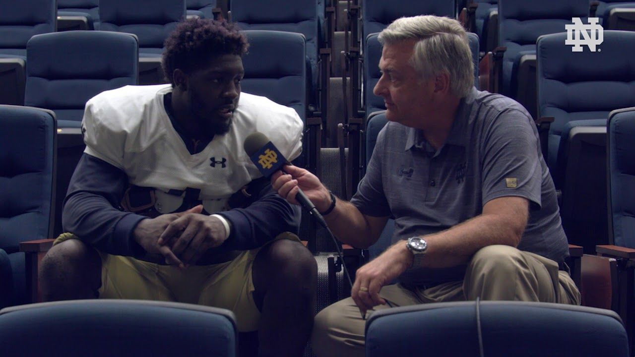 @NDFootball | Post Practice Interview: Te'von Coney