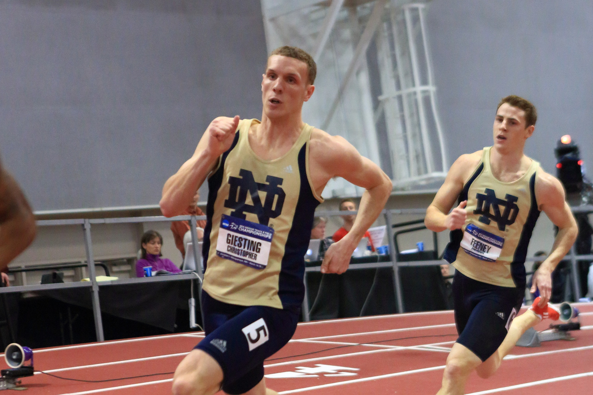 Giesting Named ACC Men’s Indoor Track & Field Scholar-Athlete Of The Year Giesting earned All-America honors during the NCAA Championships on March 14-15, placing fifth in the 400 meters and helping the Notre Dame 4x400 relay team to an eighth-place finish.