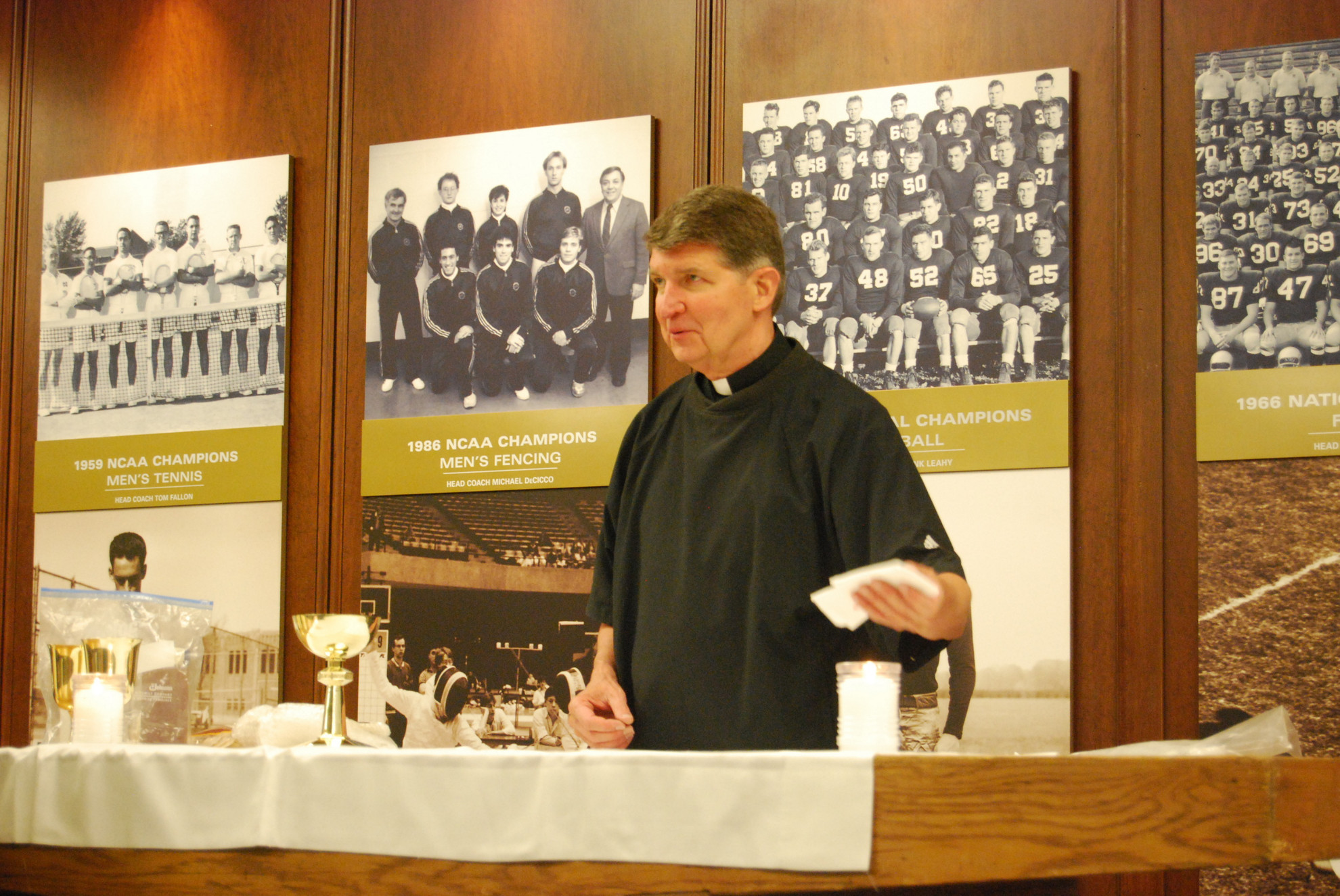 Monogram Club Schedule of Events: Michigan Weekend Rev. Paul Doyle C.S.C. '65 will lead the post-game Mass 30 minutes after the conclusion of the football game vs. Michigan