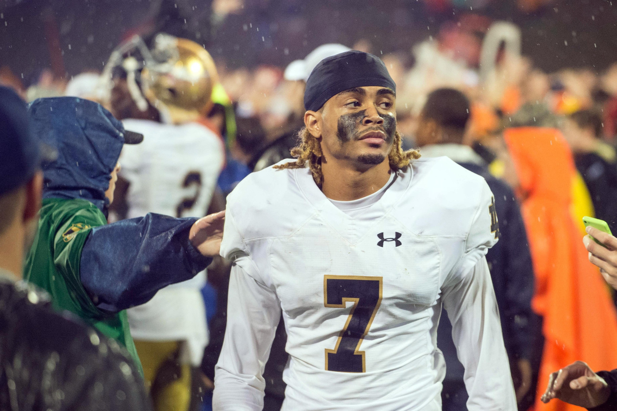 Sunday Brunch: Irish Miss Big Opportunity in Death Valley Notre Dame Fighting Irish wide receiver William Fuller (7) walks off the field after the Clemson Tigers defeated Notre Dame 24-22 at Clemson Memorial Stadium. Credit: Matt Cashore-USA TODAY Sports