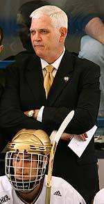 Looking To Wake The Sleeping Giant Head coach Jeff Jackson and his Notre Dame hockey team will find out Sunday if they are in the NCAA Tournament.