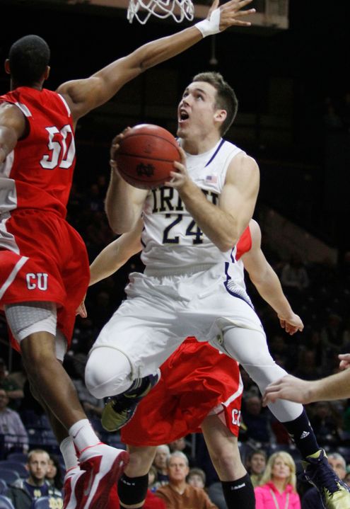 Junior Pat Connaughton notched a double-double with 18 points and 10 boards in Sunday's win over Cornell.