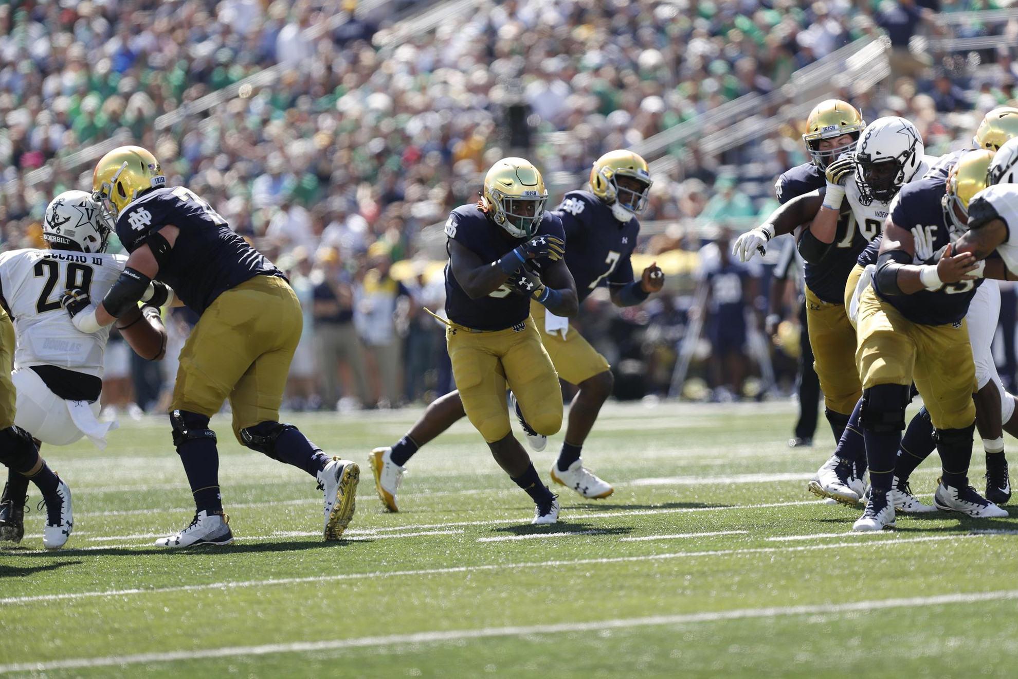 #8 Irish Unseat Vanderbilt 22-17 Tony Jones Jr.