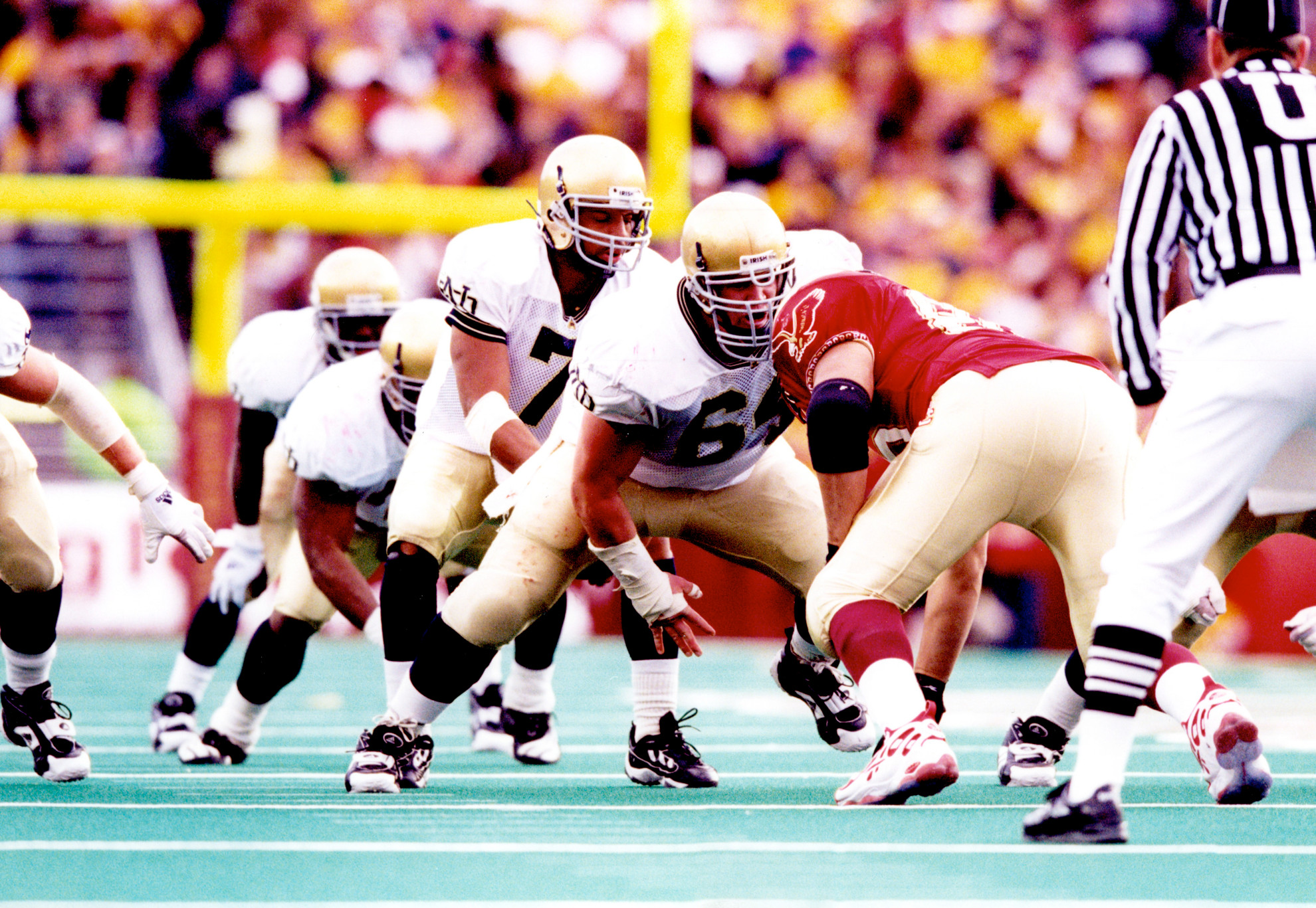 Notre Dame-Boston College: Gridiron Intensity Notre Dame is 5-4 against Boston College when playing the Eagles in the state of Massachusetts.
