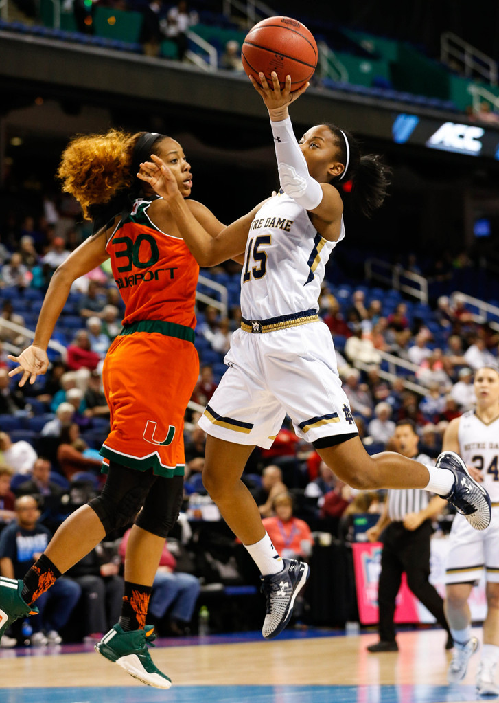 No. 21 Miami, 67 vs. No. 2 Notre Dame, 78