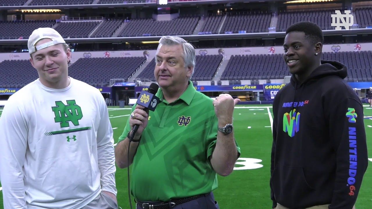 @NDFootball | New Signees Cotton Bowl Media Day (12.27.18)