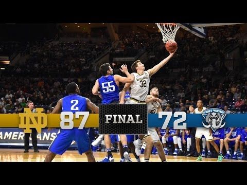 Notre Dame Men's Basketball Highlights vs. Fort Wayne