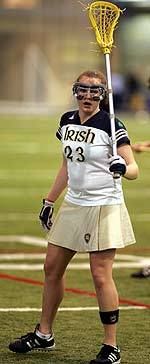 Meaghan Fitzpatrick and the Notre Dame women's lacrosse team will face Boston College on Saturday, March 26th at Bentley College in Waltham, Mass.  The game was originally scheduled to be played at MIT in Cambridge, Mass.