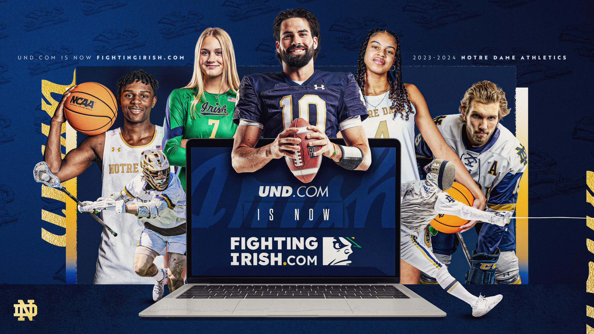 Notre Dame Athletics Announces FightingIrish.com & Future Digital Plans UND dot com is now Fighting Irish dot com