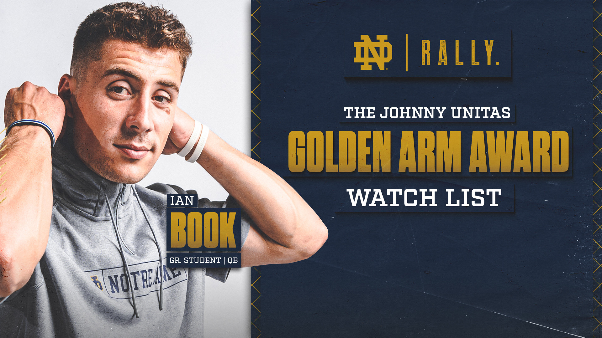 Book Named to Unitas Golden Arm Award Watch List Book Named to Unitas Golden Arm Award Watch List