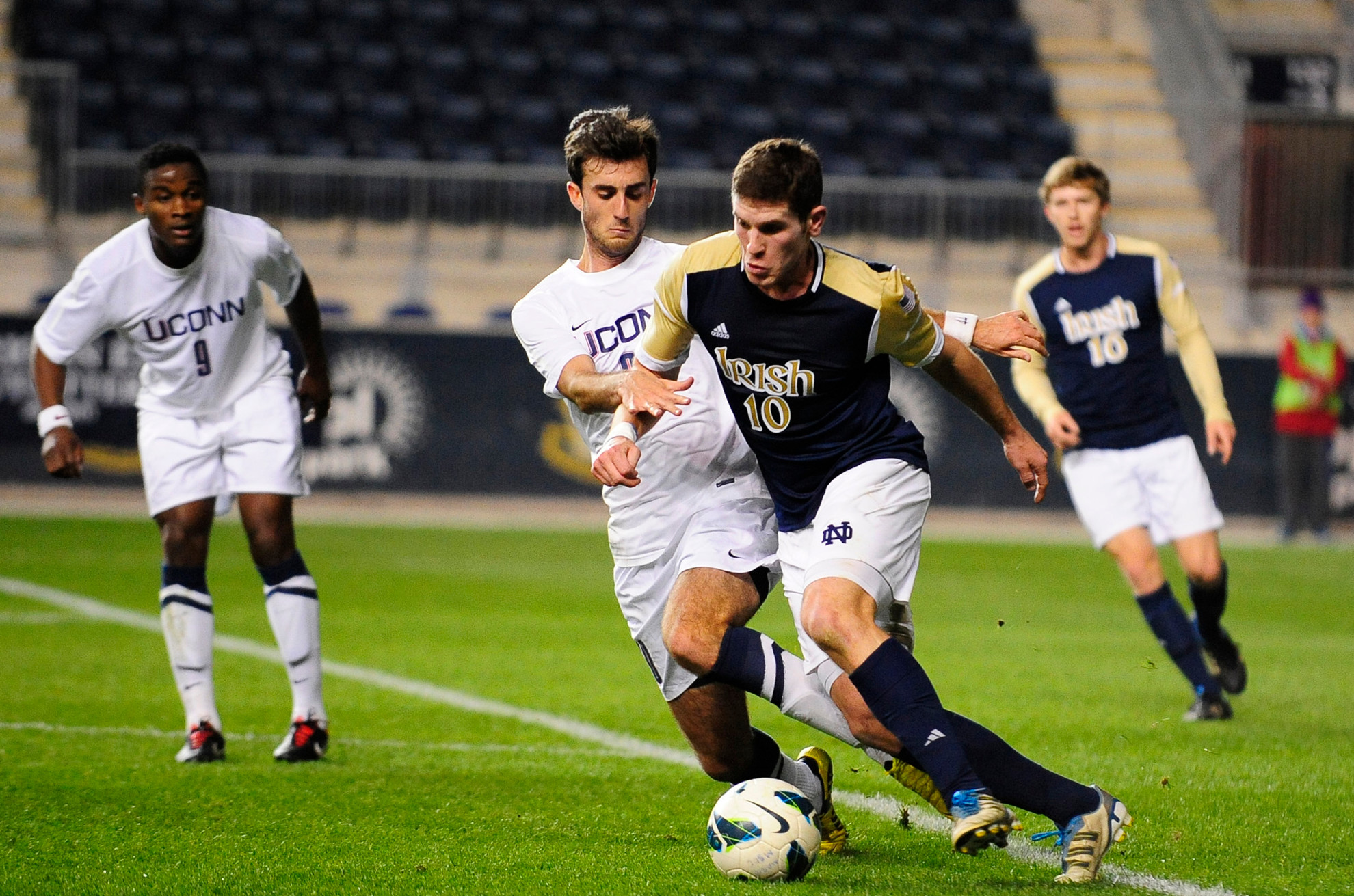Powers Propels #5 Irish Past #8 Connecticut, 1-0, In BIG EAST Semifinals Dillon Powers netted the game winner in the 11th minute.