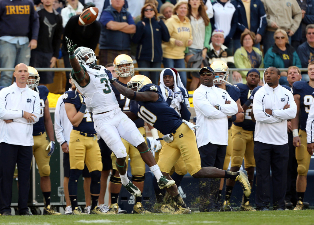 No. 22 Notre Dame vs. Michigan State (USATSI)